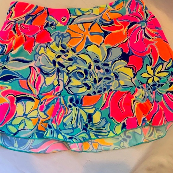 Lilly Pulitzer Luxletic UPF 50+Sierra Skort Seaside AquaBreezy Babe Prin… - Picture 1 of 5